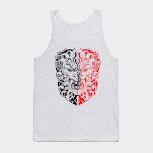 Oni Mask Japanese Tattoo Tank Top